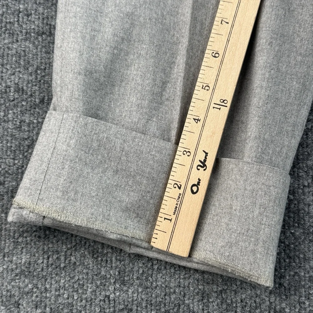 Brooks Brothers Dress Pants Mens 38x28 Gray Wool Regent Vitale Barberis Canonico